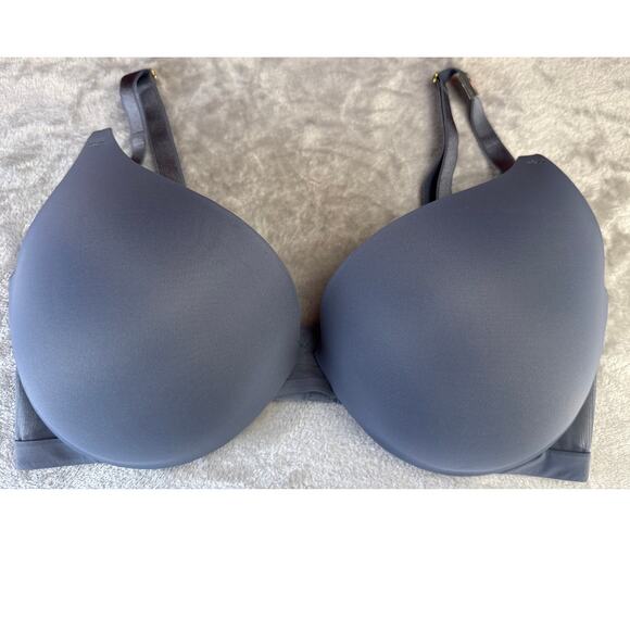 Victoria's Secret Bra Uplift Plunge Underwire Support Gray Size 36DDD - Picture 1 of 11